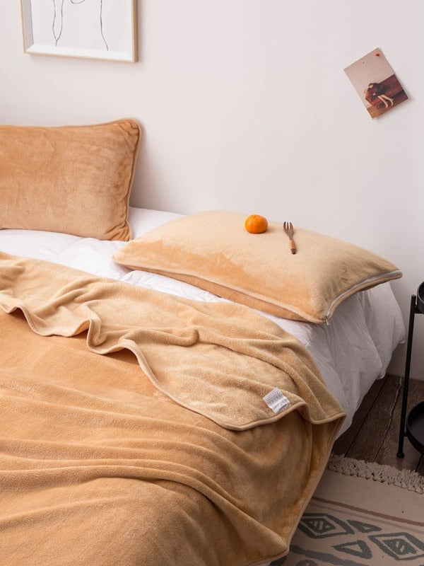 Cloudsoft Solid Plush Throw Blanket original reference image 61