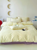 Coastal Stripe Washed Cotton Duvet Cover Set original reference image 6