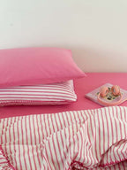 Coastal Stripe Washed Cotton Duvet Cover Set original reference image 27