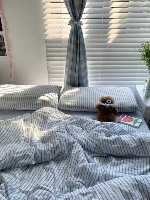 Coastal Stripes Duvet Cover - Blue