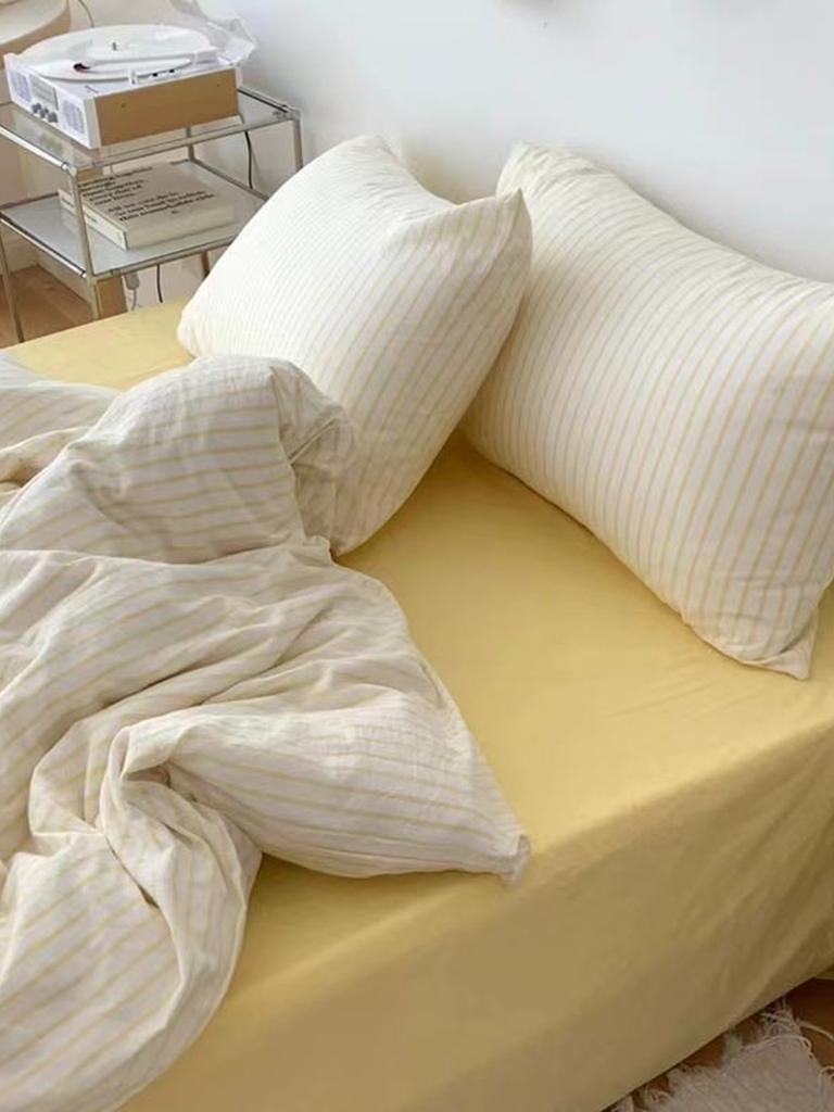 Coastal Stripes Duvet Cover - Pink