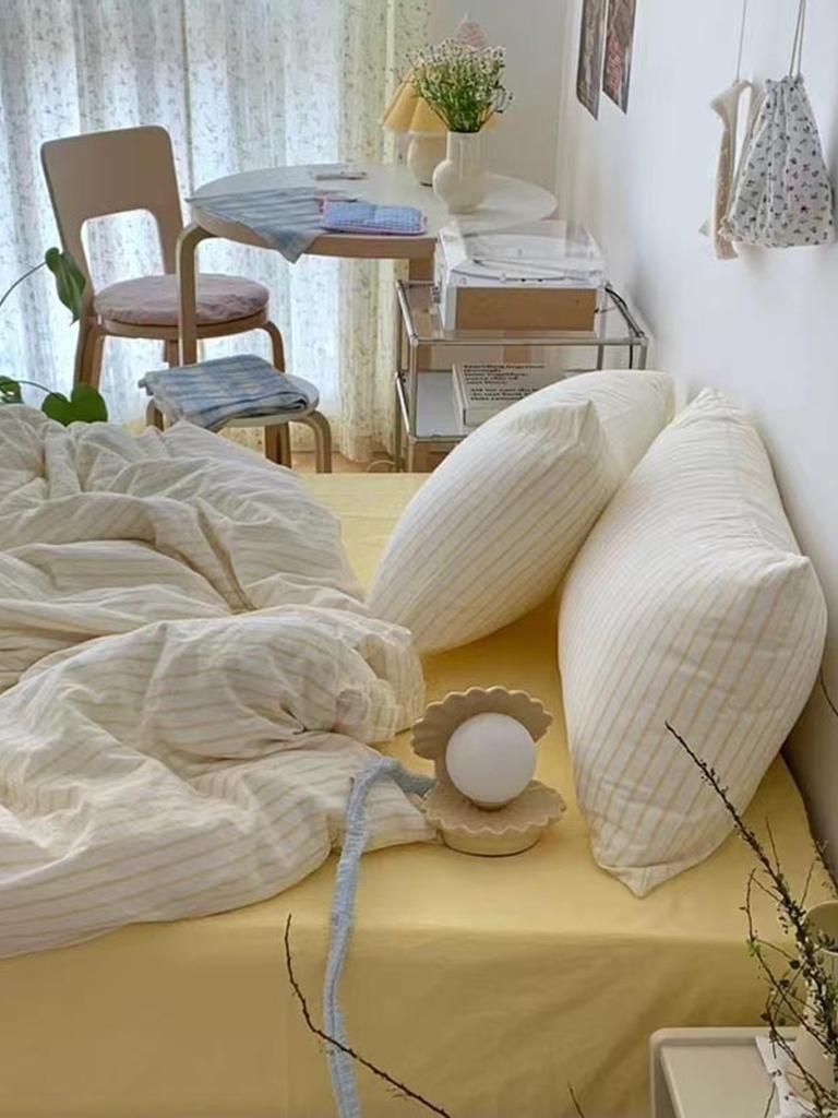 Coastal Stripes Duvet Cover - Yellow