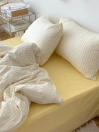 Coastal Stripes Duvet Cover - Yellow