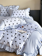 Coeur Ruffle Long-Staple Cotton Duvet Cover original reference image 6