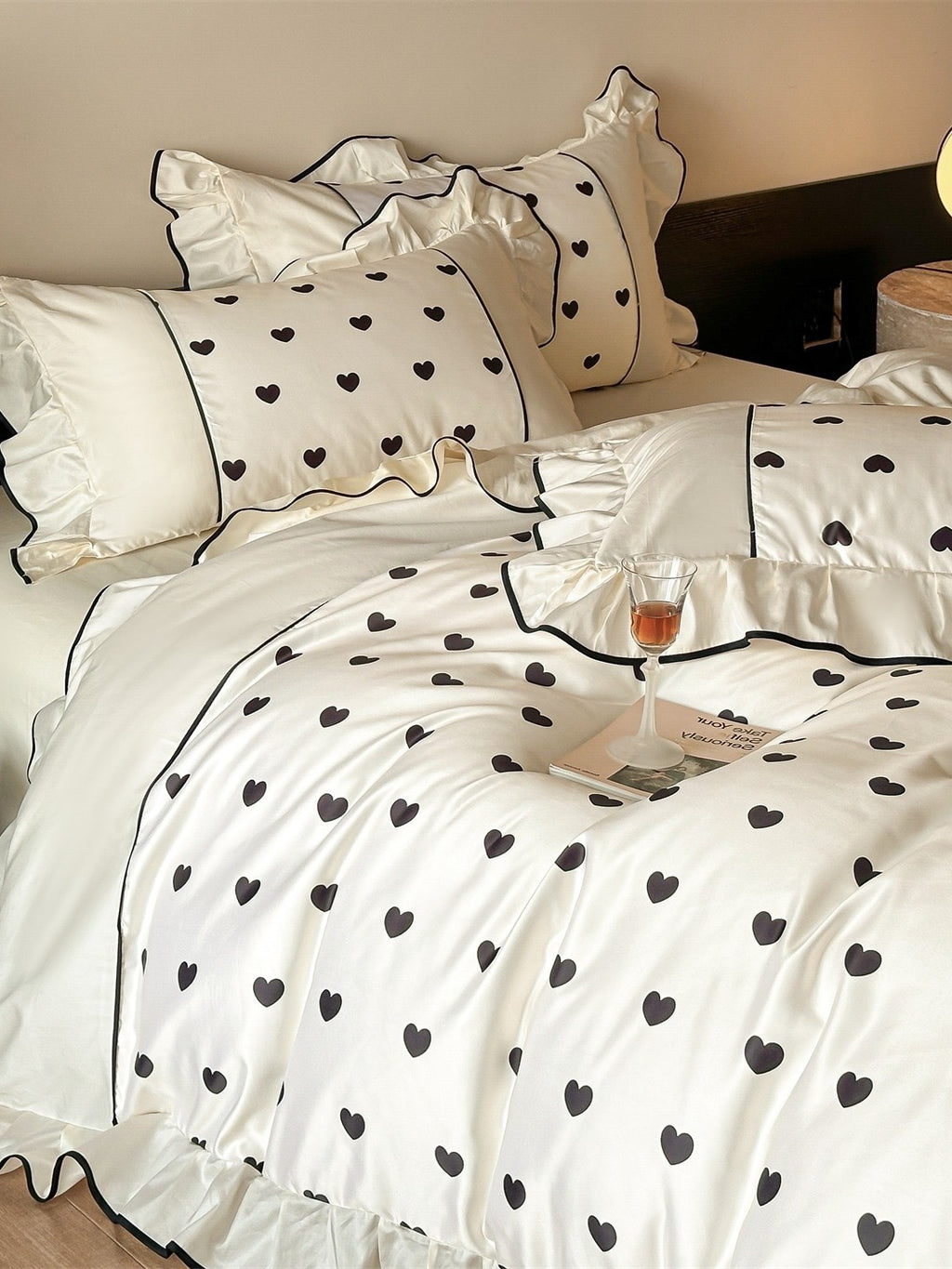 Coeur Ruffle Long-Staple Cotton Duvet Cover original reference image 9