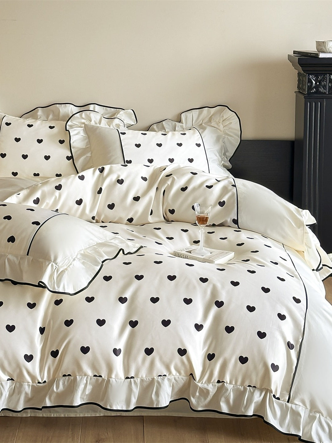 Coeur Ruffle Long-Staple Cotton Duvet Cover original reference image 11