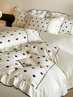 Coeur Ruffle Long-Staple Cotton Duvet Cover original reference image 12