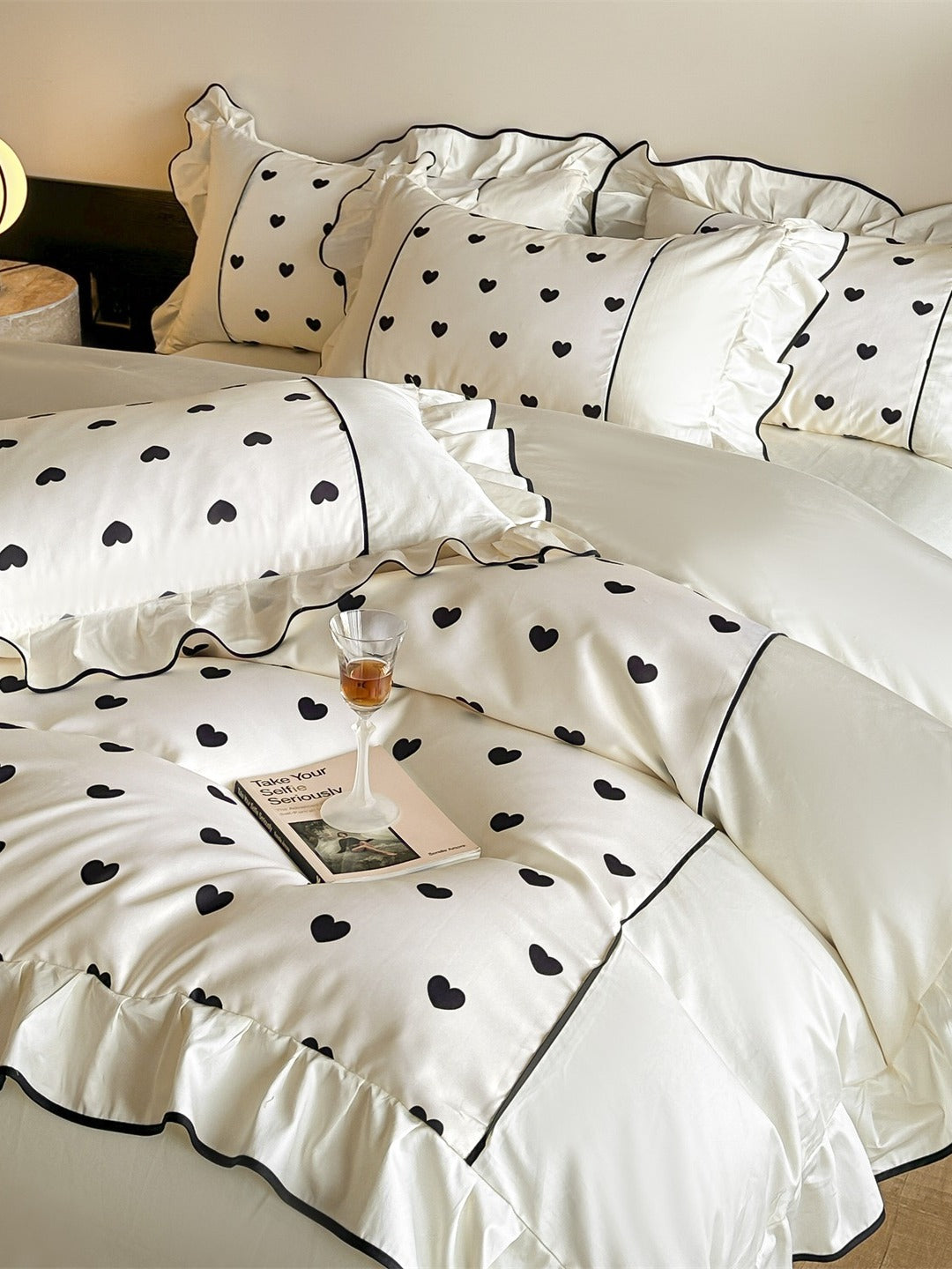 Coeur Ruffle Long-Staple Cotton Duvet Cover original reference image 12