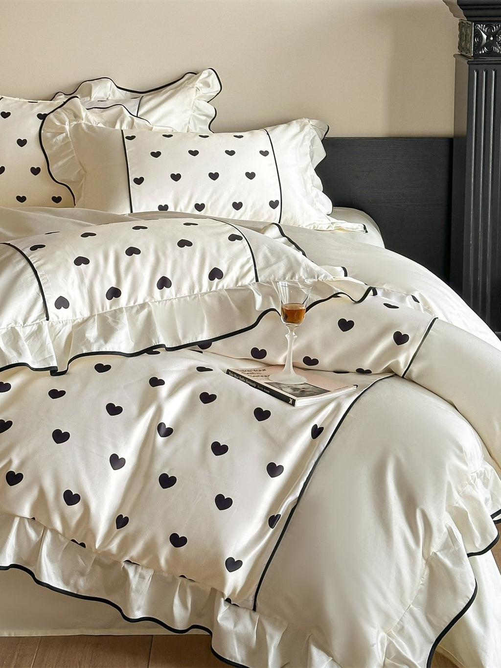 Coeur Ruffle Long-Staple Cotton Duvet Cover original reference image 14