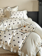 Coeur Ruffle Long-Staple Cotton Duvet Cover original reference image 14