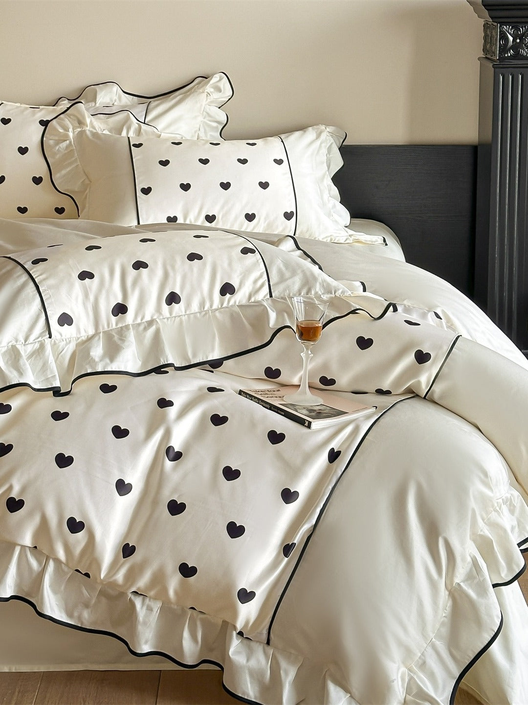 Coeur Ruffle Long-Staple Cotton Duvet Cover original reference image 14