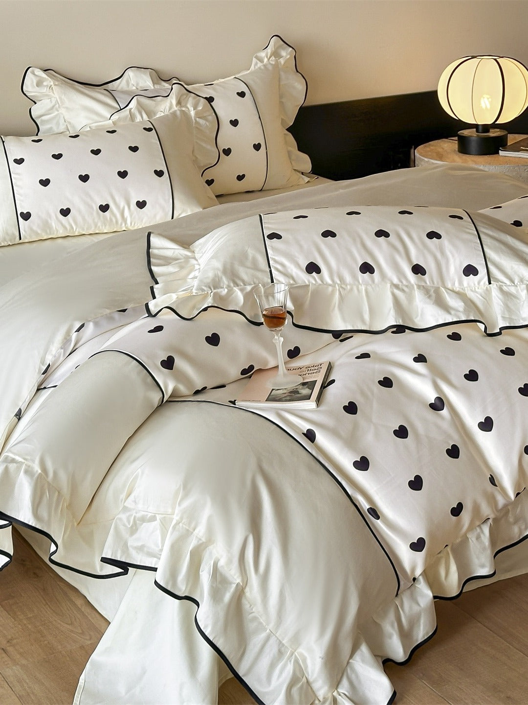 Coeur Ruffle Long-Staple Cotton Duvet Cover original reference image 15
