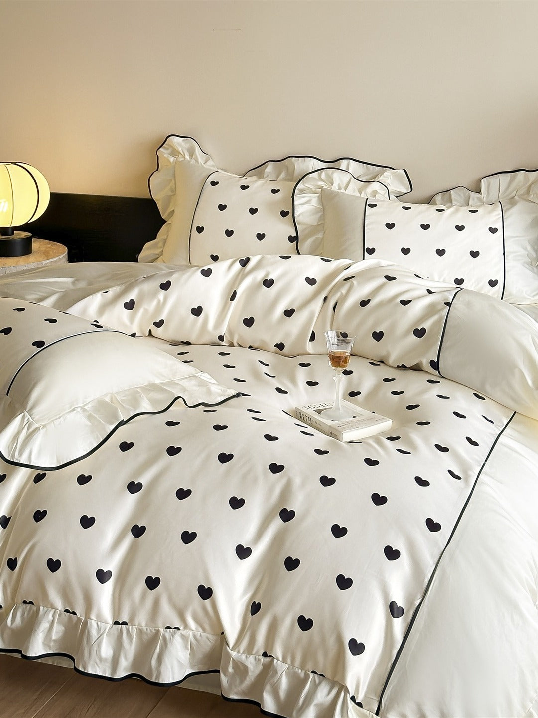 Coeur Ruffle Long-Staple Cotton Duvet Cover original reference image 16