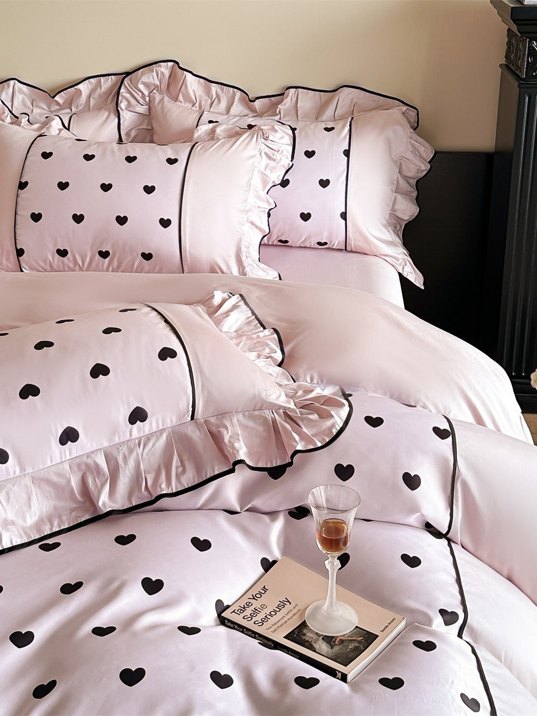 Coeur Ruffle Long-Staple Cotton Duvet Cover original reference image 18