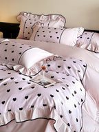 Coeur Ruffle Long-Staple Cotton Duvet Cover original reference image 19