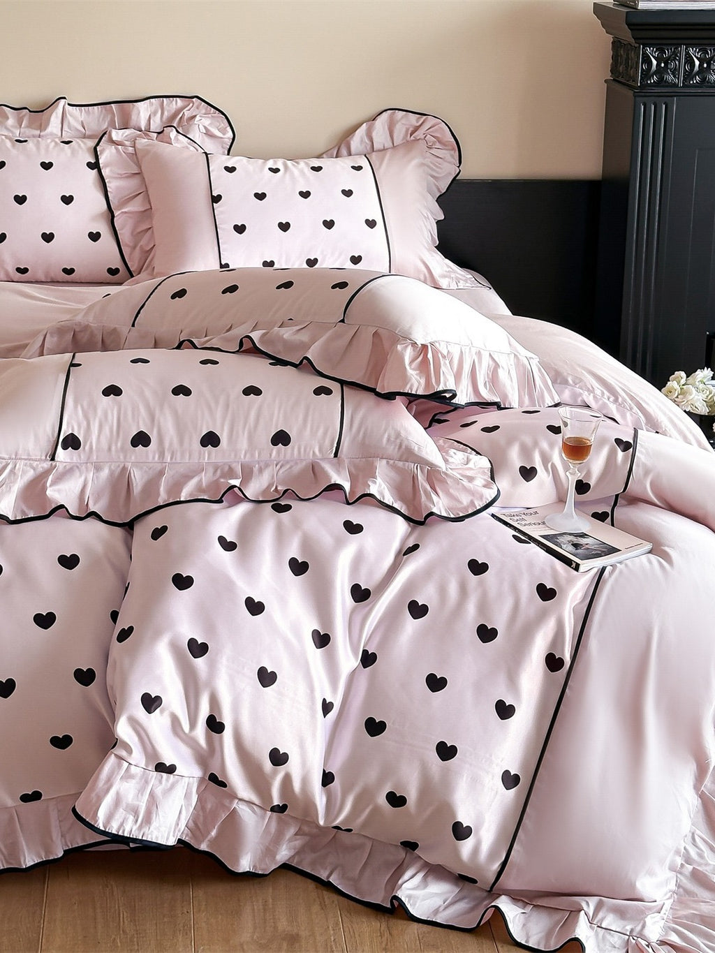 Coeur Ruffle Long-Staple Cotton Duvet Cover original reference image 20