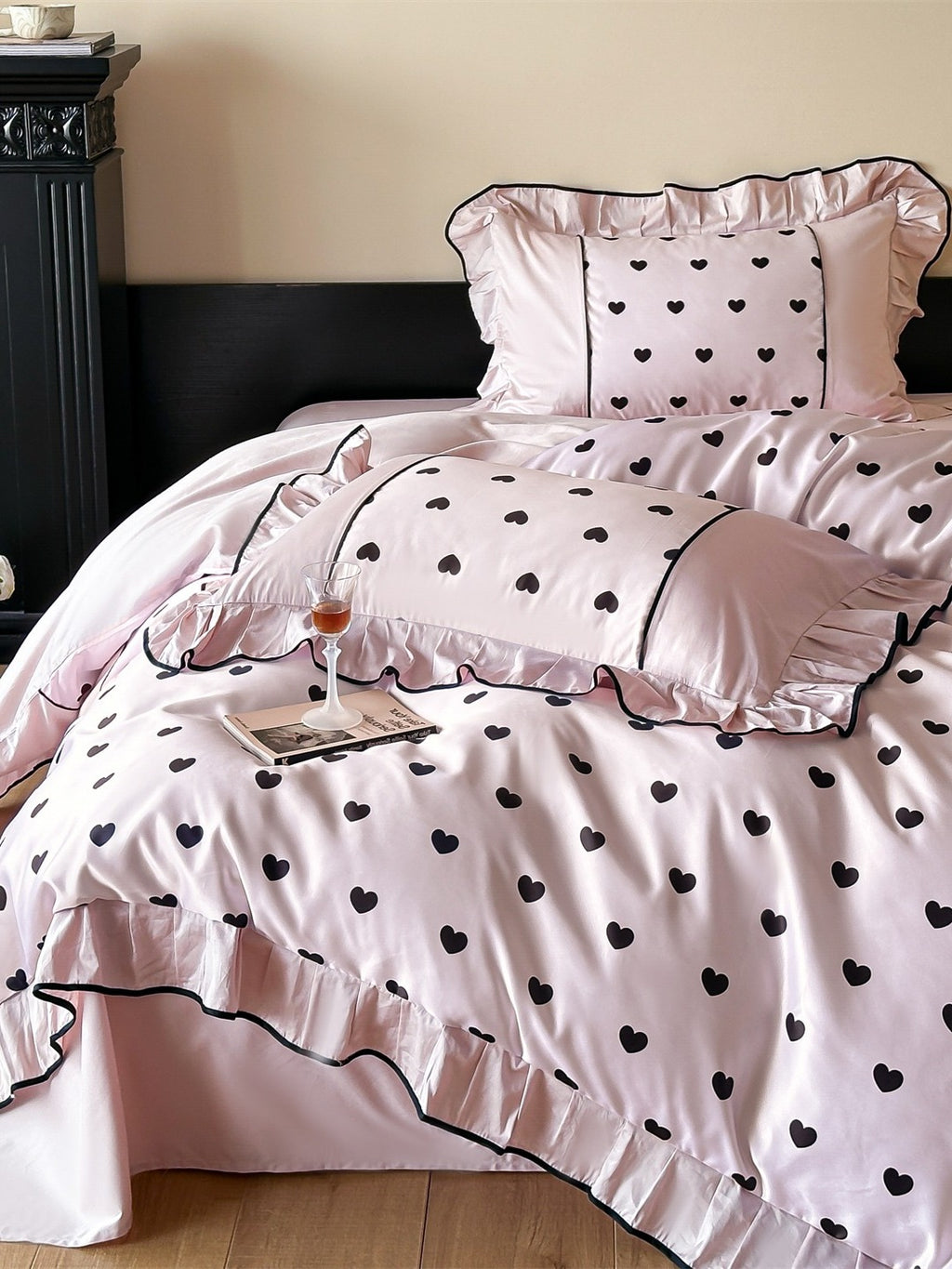 Coeur Ruffle Long-Staple Cotton Duvet Cover original reference image 21