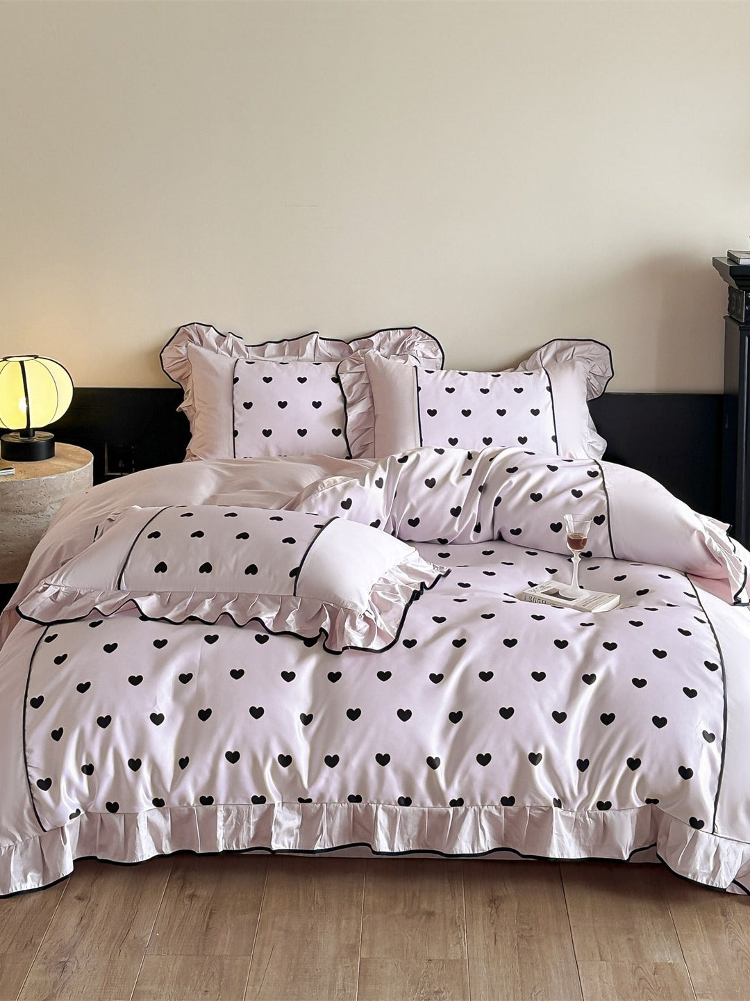 Coeur Ruffle Long-Staple Cotton Duvet Cover original reference image 22
