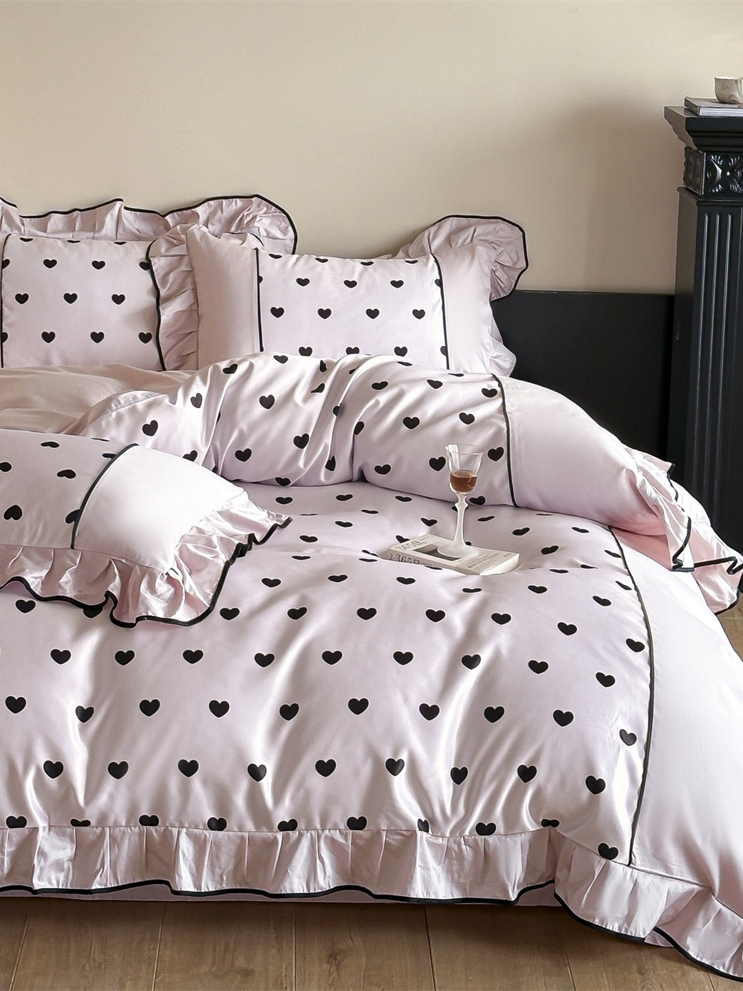 Coeur Ruffle Long-Staple Cotton Duvet Cover original reference image 23