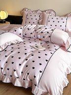 Coeur Ruffle Long-Staple Cotton Duvet Cover original reference image 24