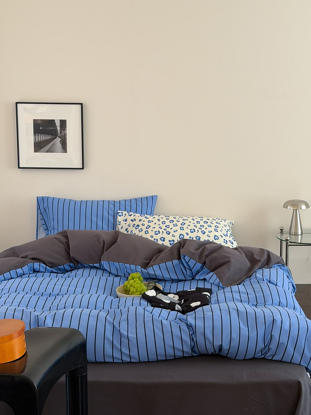 Collage Plaid Cotton Duvet Cover Set original reference image 1