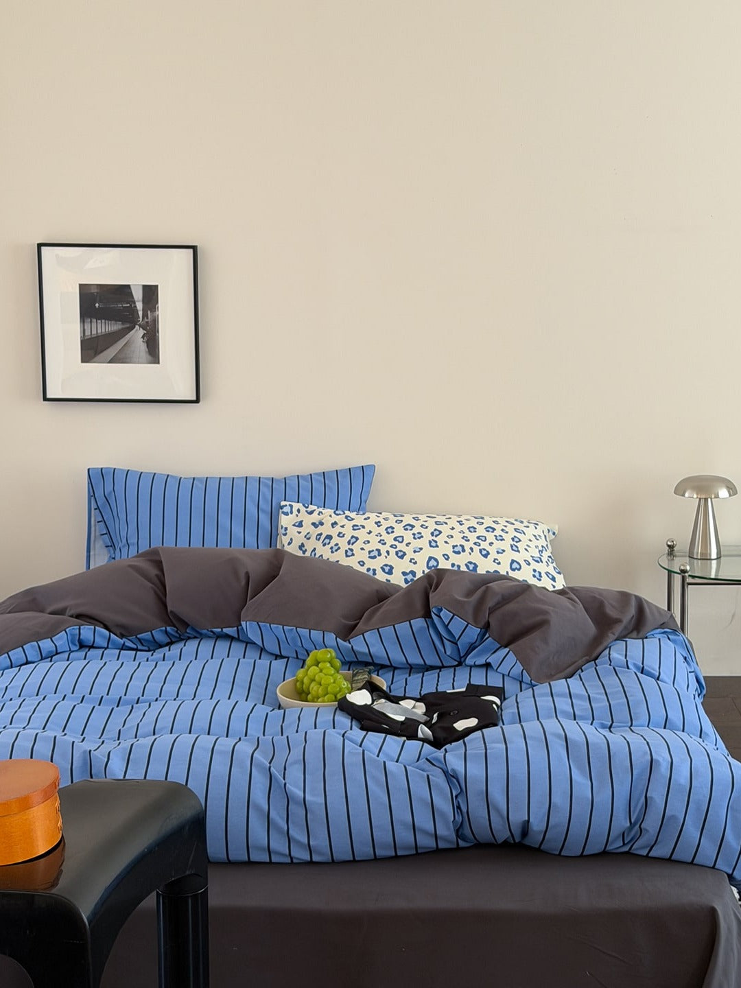 Collage Plaid Cotton Duvet Cover Set original reference image 1