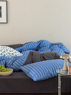 Collage Plaid Cotton Duvet Cover Set original reference image 2