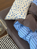 Collage Plaid Cotton Duvet Cover Set original reference image 6