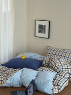 Collage Plaid Cotton Duvet Cover Set original reference image 15