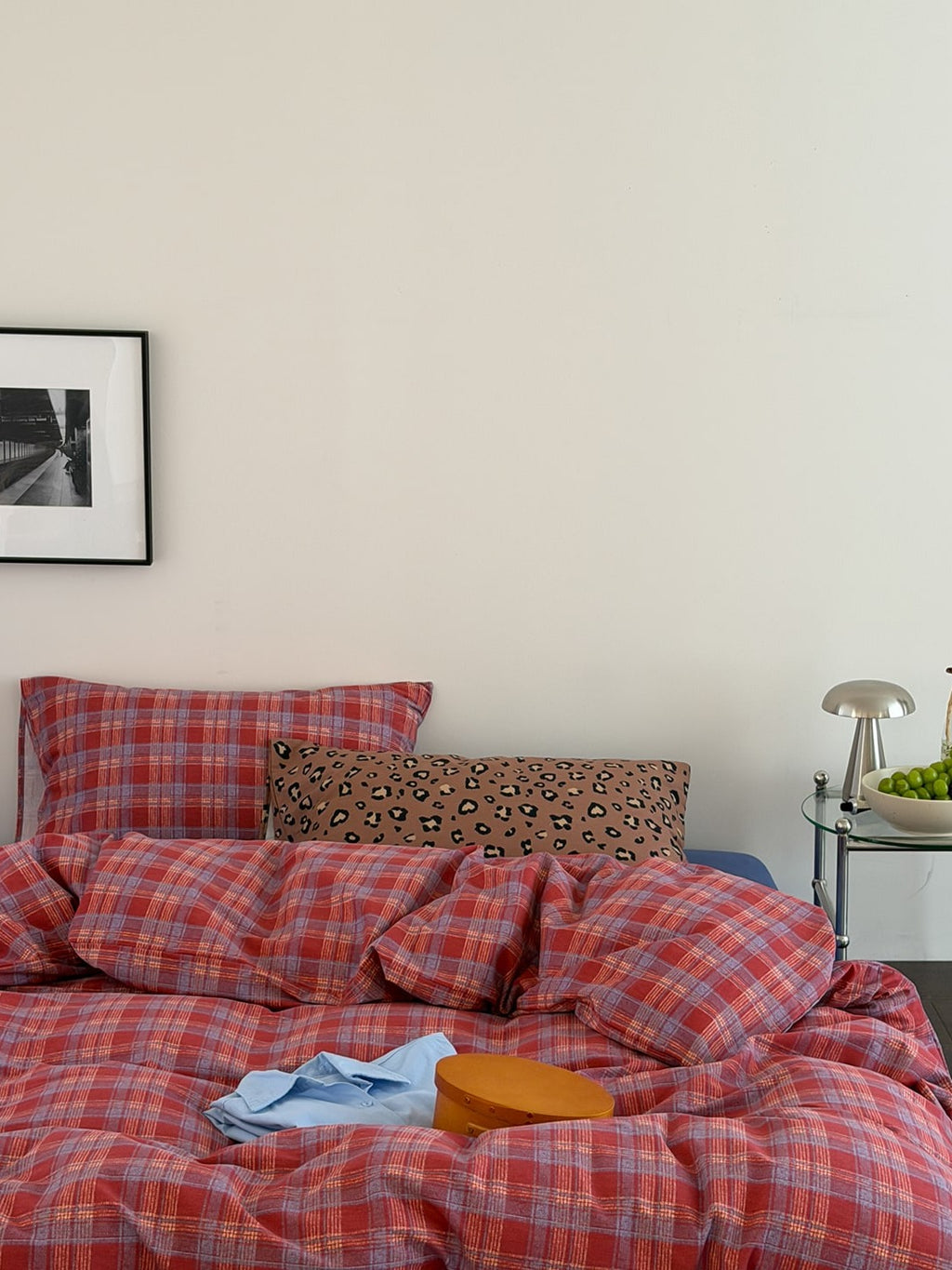 Collage Plaid Cotton Duvet Cover Set original reference image 19