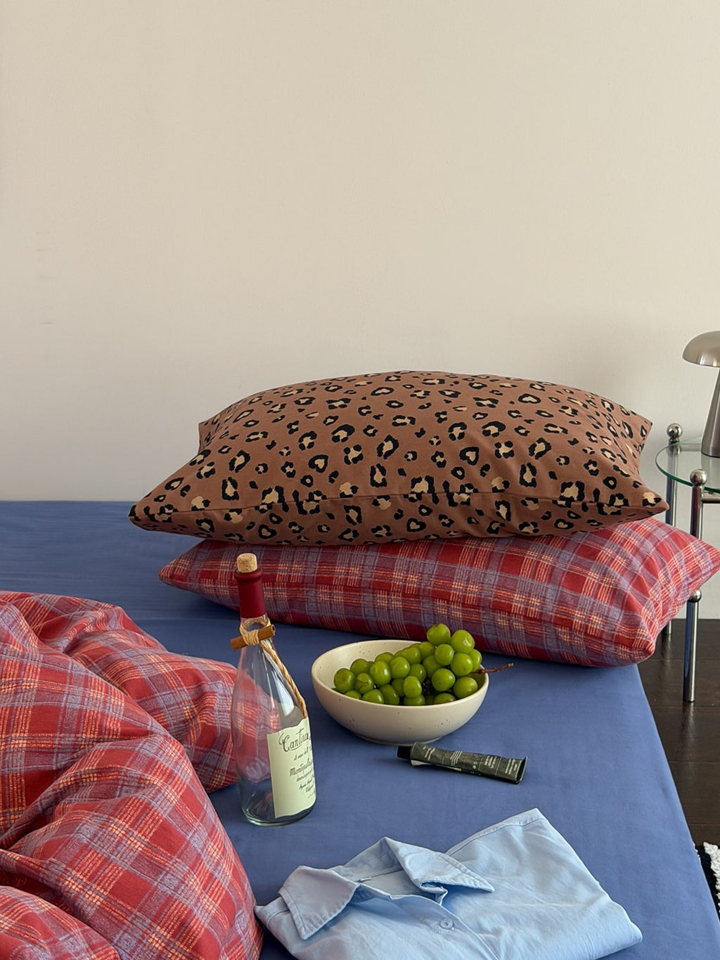 Collage Plaid Cotton Duvet Cover Set original reference image 23