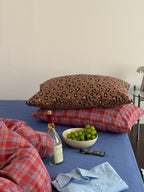 Collage Plaid Cotton Duvet Cover Set original reference image 23