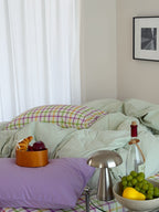 Collage Plaid Cotton Duvet Cover Set original reference image 26