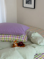Collage Plaid Cotton Duvet Cover Set original reference image 29