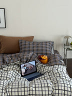 Collage Plaid Cotton Duvet Cover Set original reference image 31