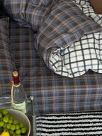 Collage Plaid Cotton Duvet Cover Set original reference image 32