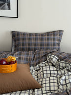 Collage Plaid Cotton Duvet Cover Set original reference image 33