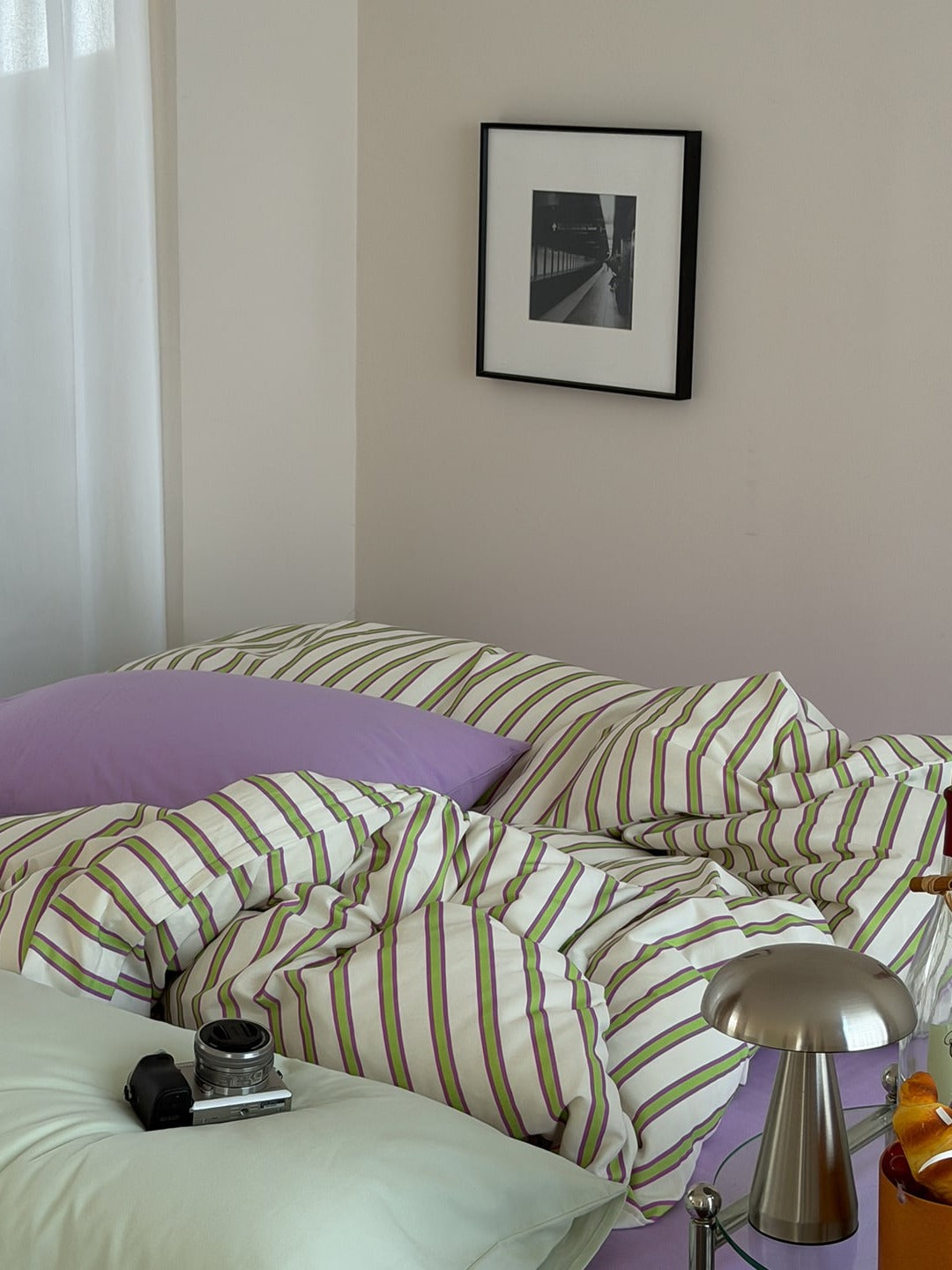Collage Plaid Cotton Duvet Cover Set original reference image 38