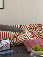 Collage Plaid Cotton Duvet Cover Set original reference image 44