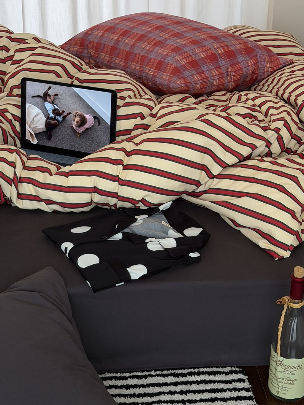 Collage Plaid Cotton Duvet Cover Set original reference image 46