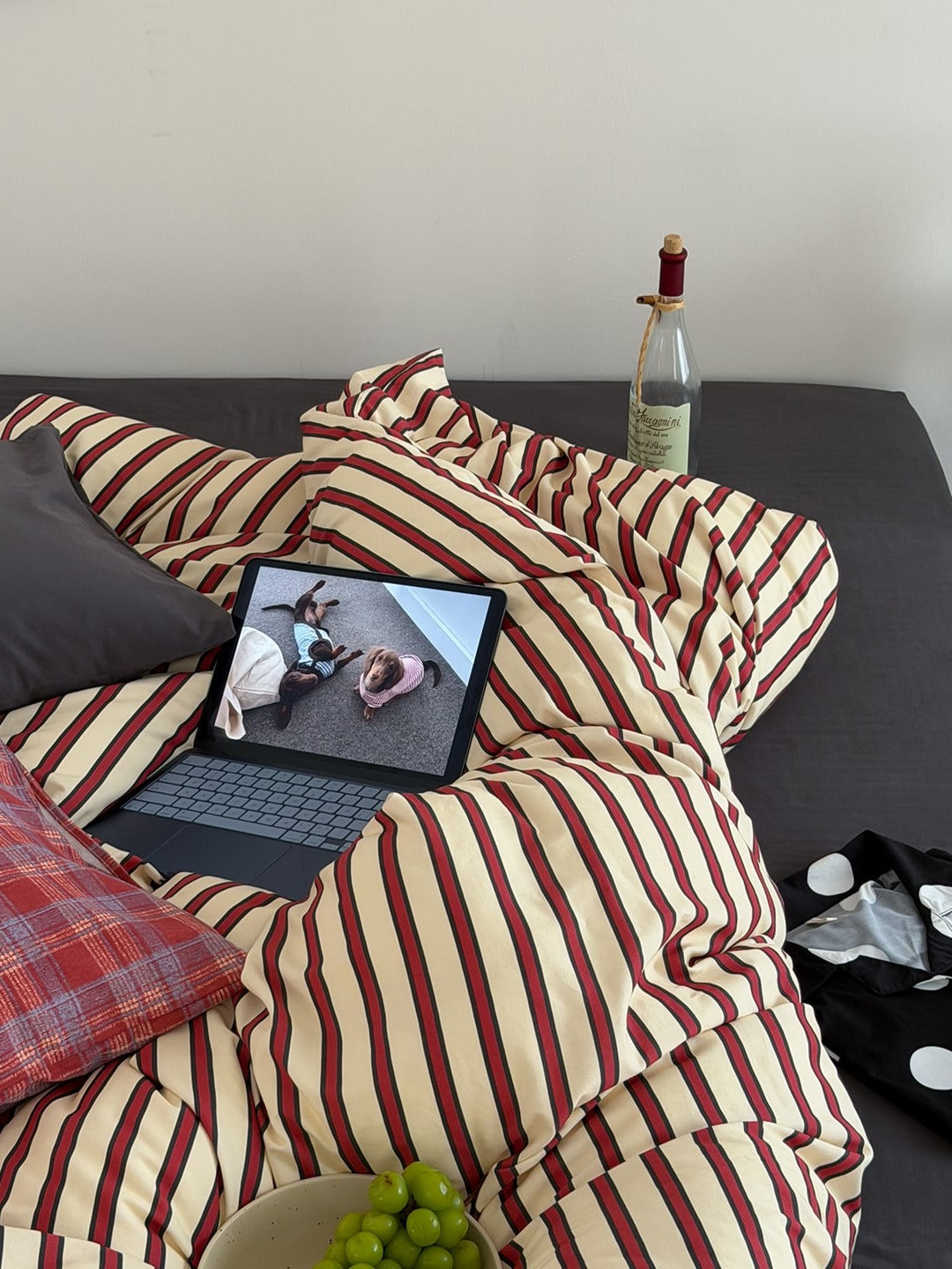 Collage Plaid Cotton Duvet Cover Set original reference image 47