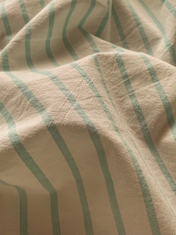 Colorblock Stitch Washed Cotton Duvet Cover original reference image 13