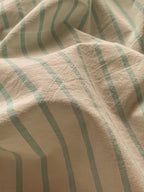 Colorblock Stitch Washed Cotton Duvet Cover original reference image 13