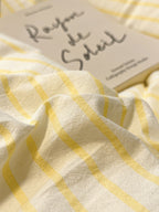 Colorblock Stitch Washed Cotton Duvet Cover original reference image 25