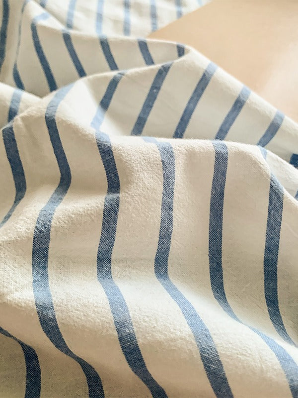 Colorblock Stitch Washed Cotton Duvet Cover original reference image 38