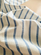 Colorblock Stitch Washed Cotton Duvet Cover original reference image 38