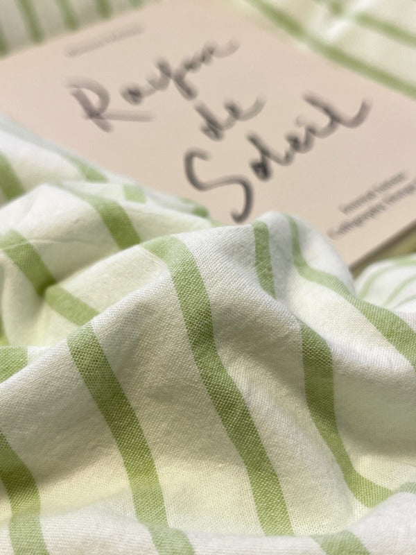 Colorblock Stitch Washed Cotton Duvet Cover original reference image 46