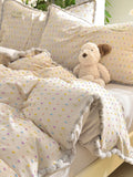 Confetti Cotton Clip-Jacquard Trim Duvet Cover Set original reference image 8