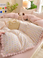 Confetti Cotton Clip-Jacquard Trim Duvet Cover Set original reference image 11