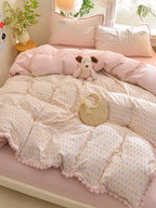 Confetti Cotton Clip-Jacquard Trim Duvet Cover Set original reference image 14